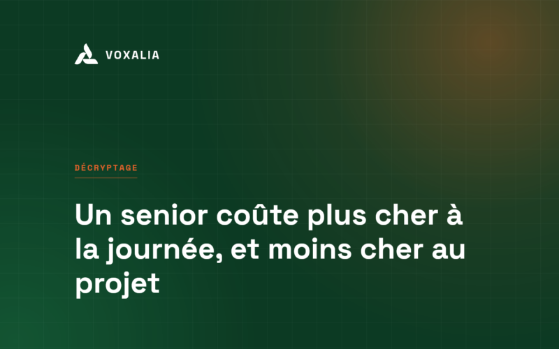 Consultant senior ou junior : le TJM contre le coût réel du projet