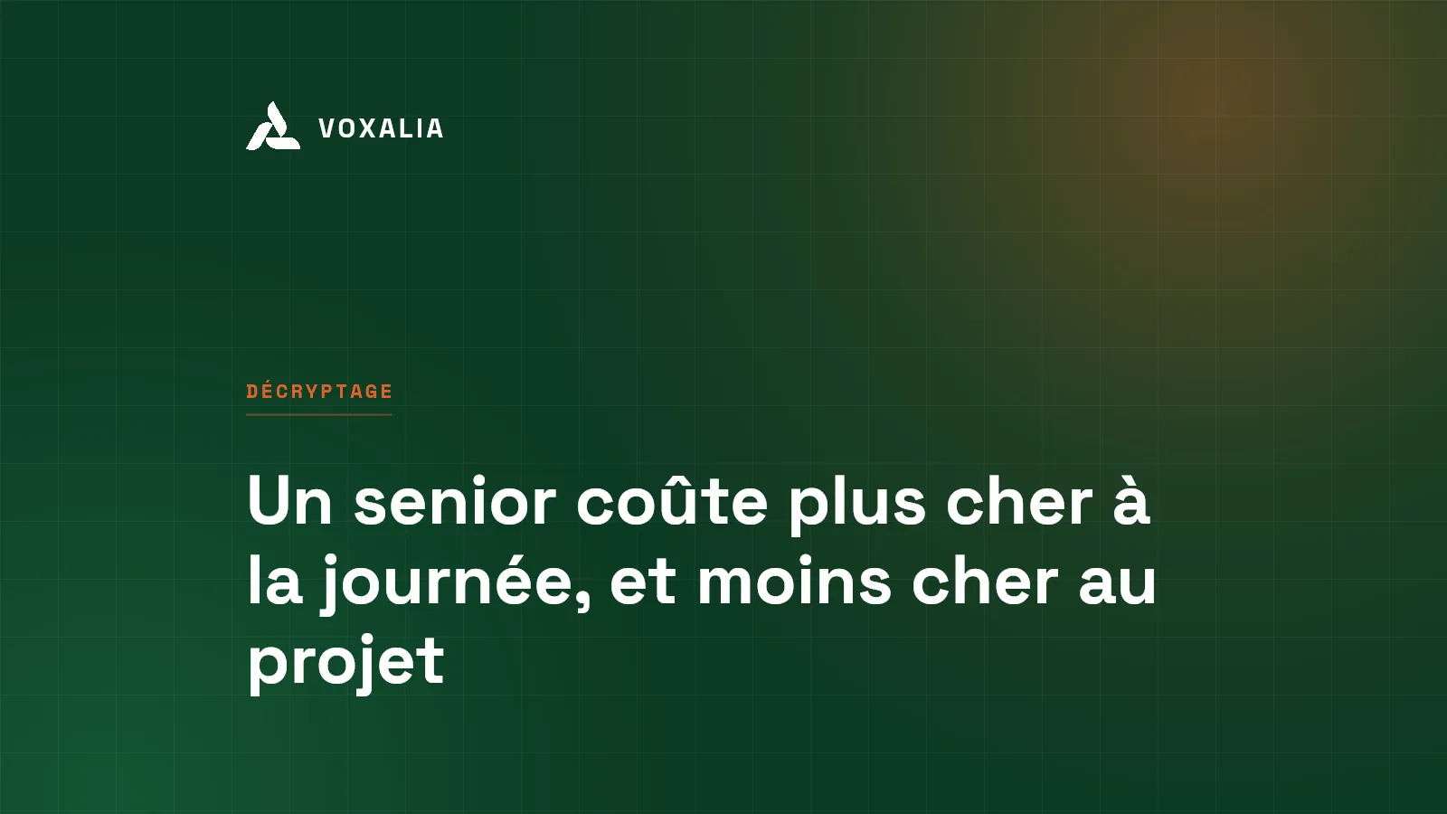 Consultant senior ou junior : le TJM contre le coût réel du projet