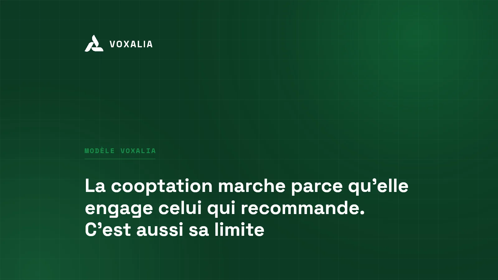 La cooptation en ESN, mécanisme, chiffres et limites