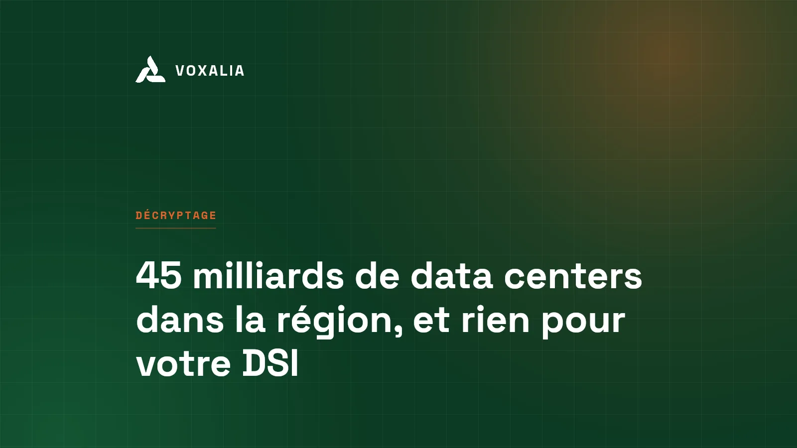 Data center IA en Hauts-de-France, ce que ça change pour les DSI