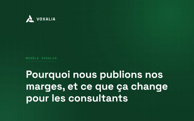 Marge d'une ESN : TJM, coût du poste, marge et variable sur une seule ligne