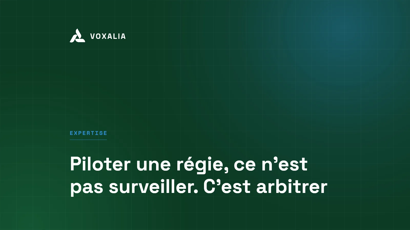 Piloter une prestation en régie, les décisions et indicateurs qui comptent