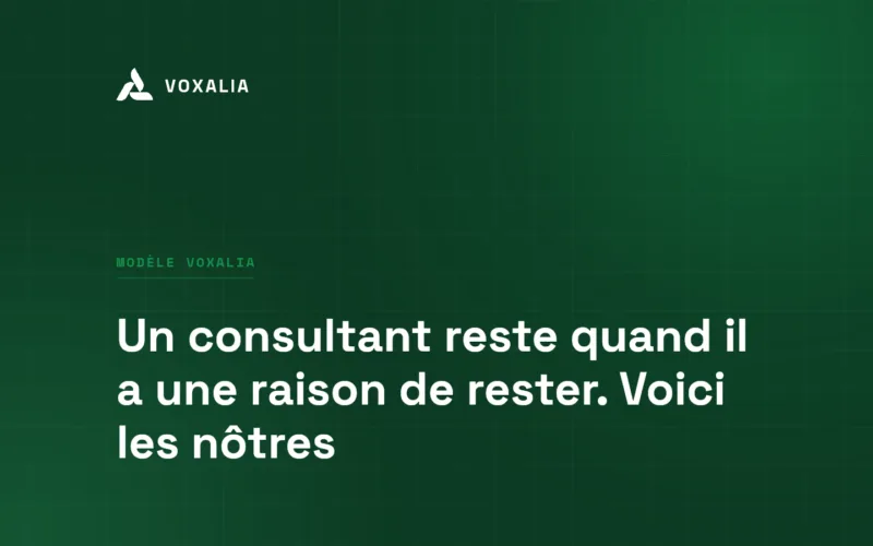 Pourquoi rester dans une ESN, les engagements du modèle Voxalia