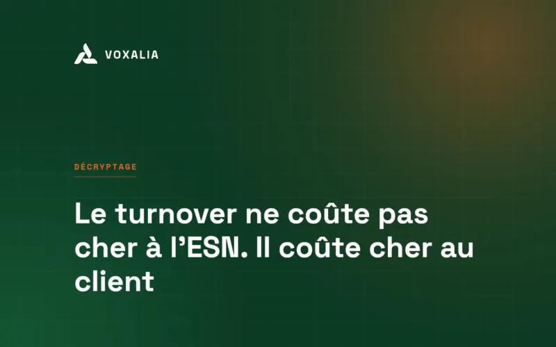 Turnover en ESN, le coût réel supporté par le client d'une prestation