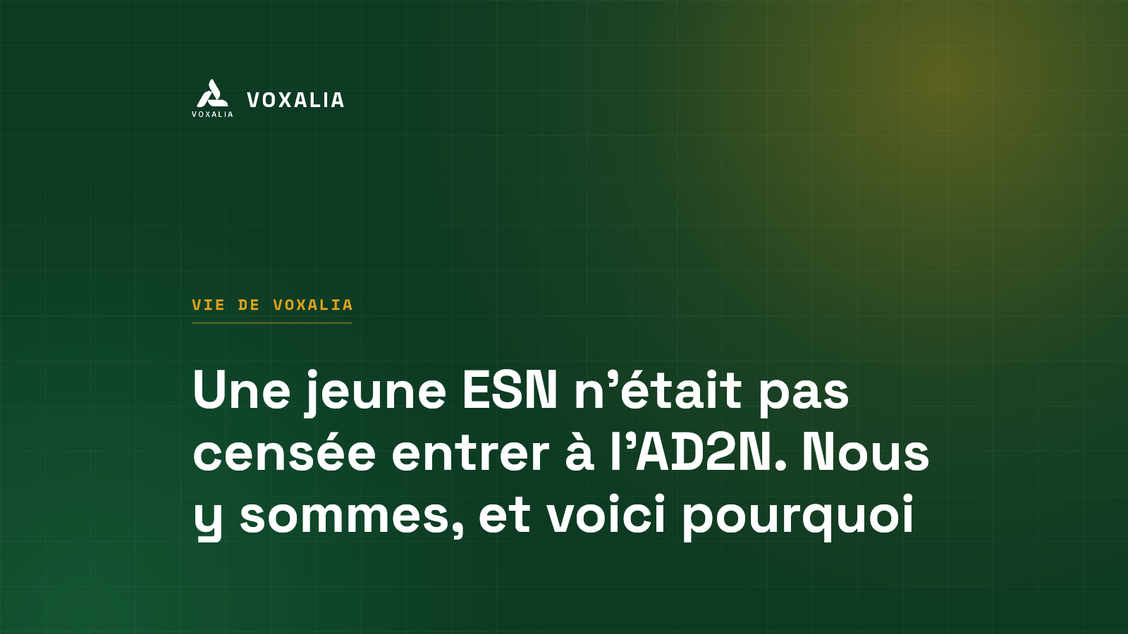 Voxalia, ESN de la métropole lilloise, membre de l'AD2N