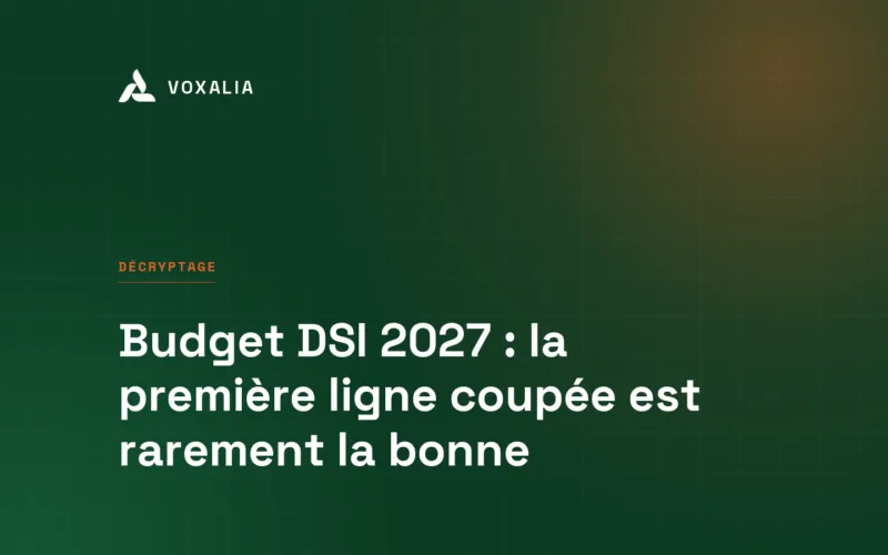 Budget DSI 2027, arbitrages entre licences, cloud et prestations informatiques